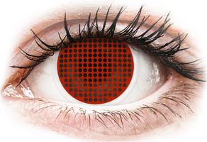 ColourVUE Crazy Lens - nedioptrické (2 čočky) Red Screen