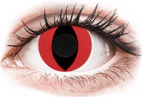 CRAZY LENS - Cat Eye Red - nedioptrické jednodenní (2 čočky)